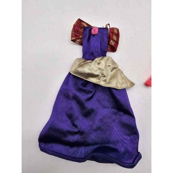 Vintage Genuine Barbie Gown And Jacket, Mini Skirt And Red Velvet Boots - Picture 13 of 13